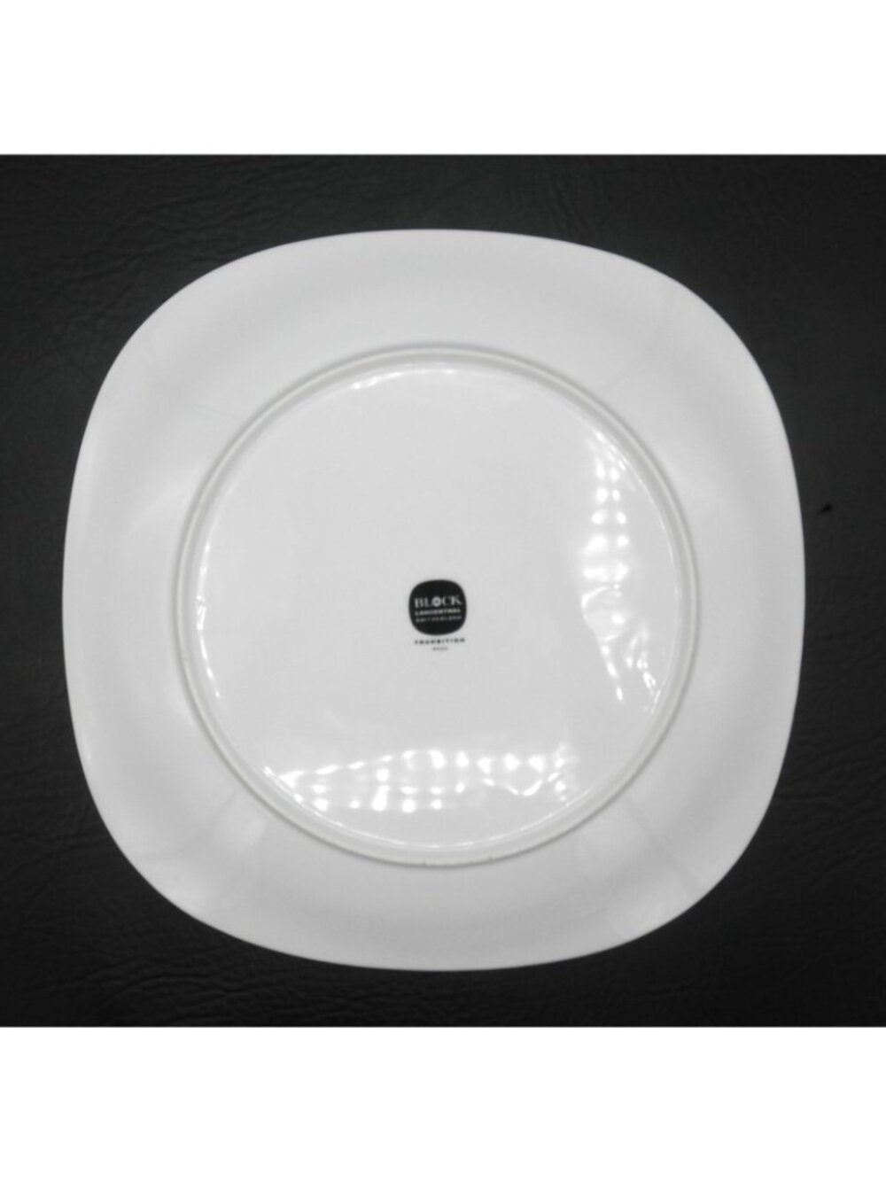 Rings by Block (Transitions) 10 Inch Square Dinner Plate Set of 4 Pattern BLORIN - Picture 5 of 6